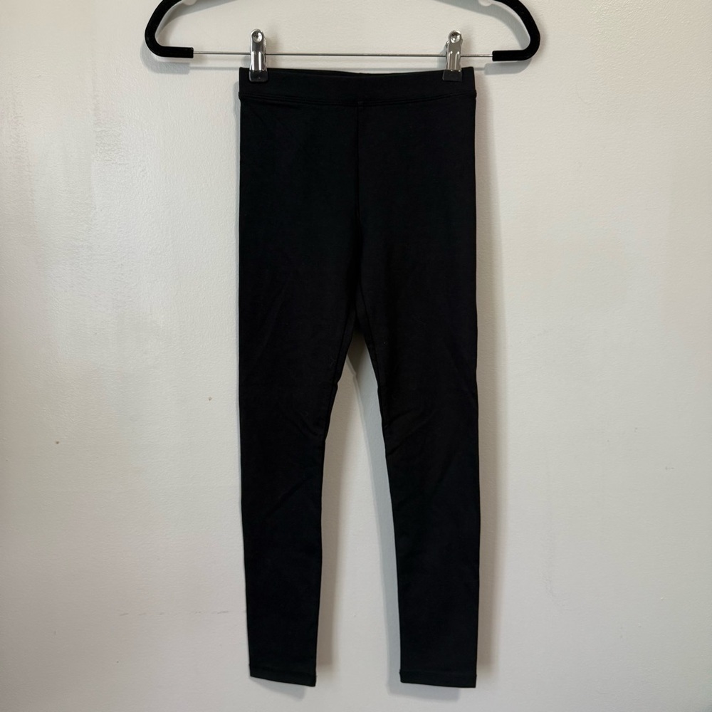 Girl’s Crewcuts Cotton Black Leggings Size 8
